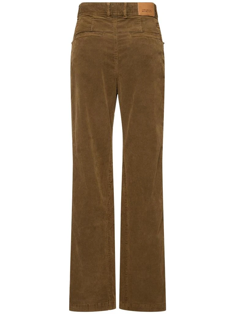 ISABEL MARANT Emmy Velvet Straight Pants 3