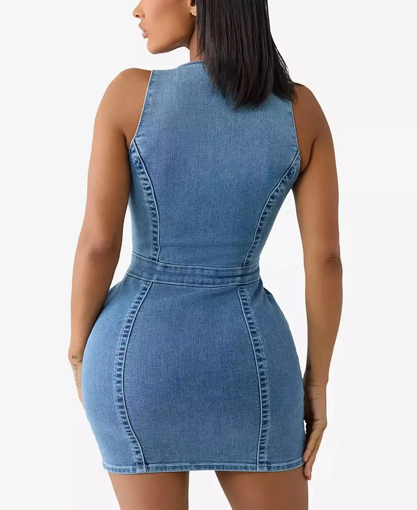 True Religion Women's Scoop Neck Denim Dress 2