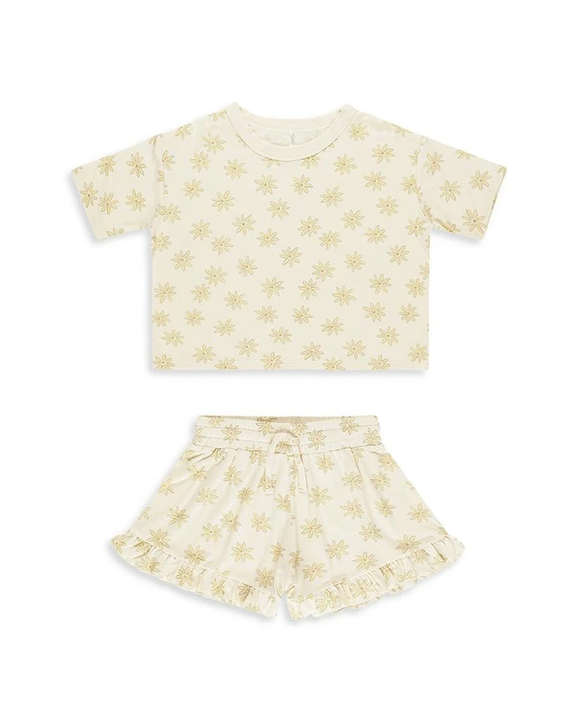 Rylee + Cru Girls' Mosie Daisies Print Top & Shorts Set - Little Kid 1
