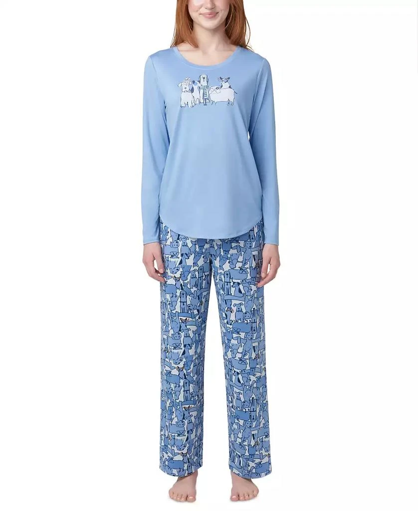 Hue Women's 2-Pc. Timeless Soft Jersey Packaged Pajama Set 1