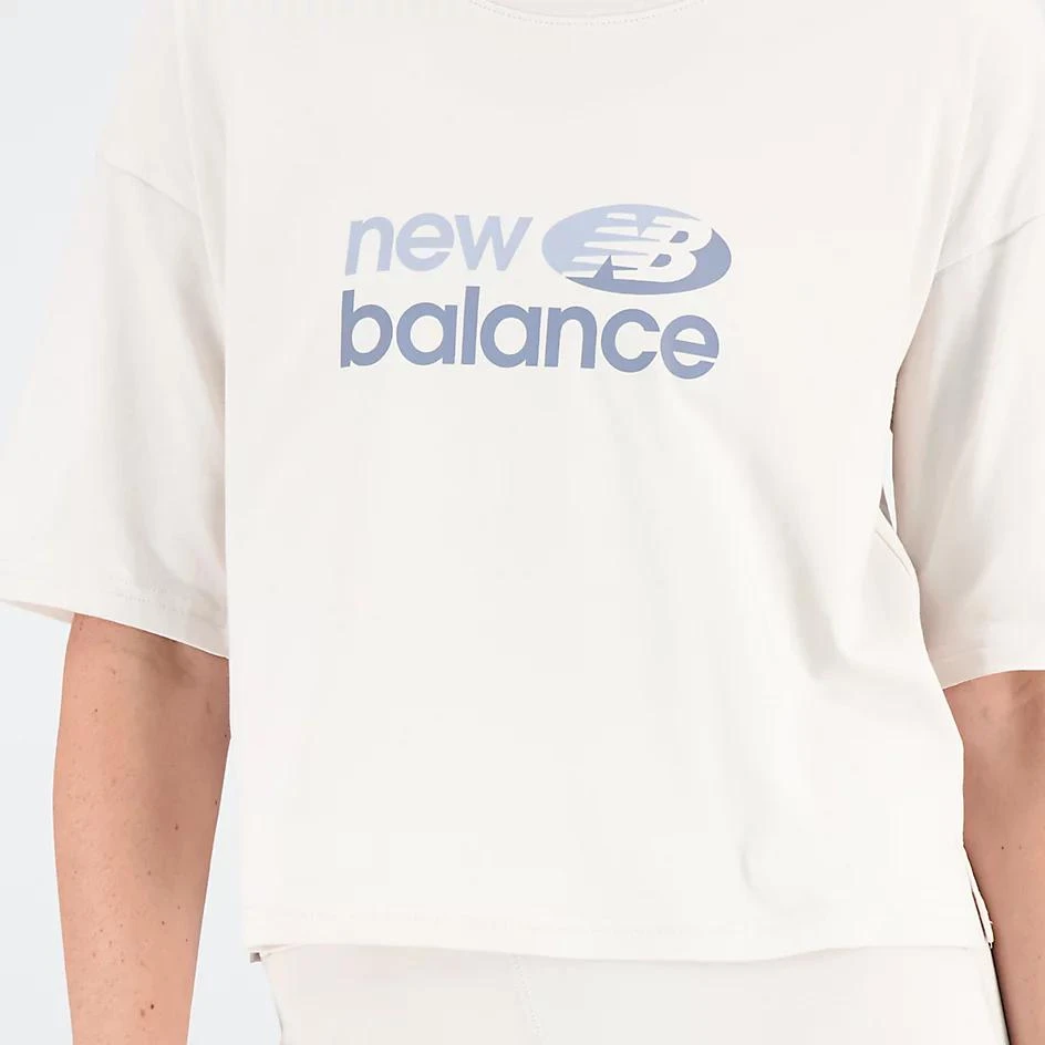 New Balance Essentials Reimagined Dual Colored Cotton Jersey Boxy T-Shirt 4