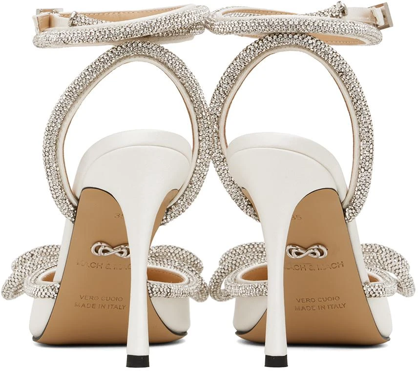 Mach & Mach White Double Bow High Heels 2
