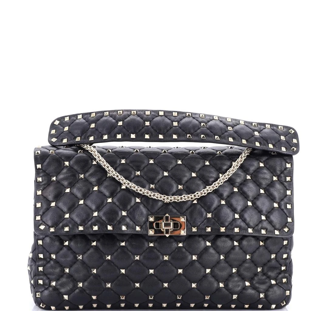 Valentino Rockstud Spike Flap Bag Quilted Leather Large 4