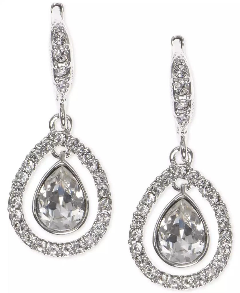 Givenchy Crystal Orbital Pavé Drop Earrings 1