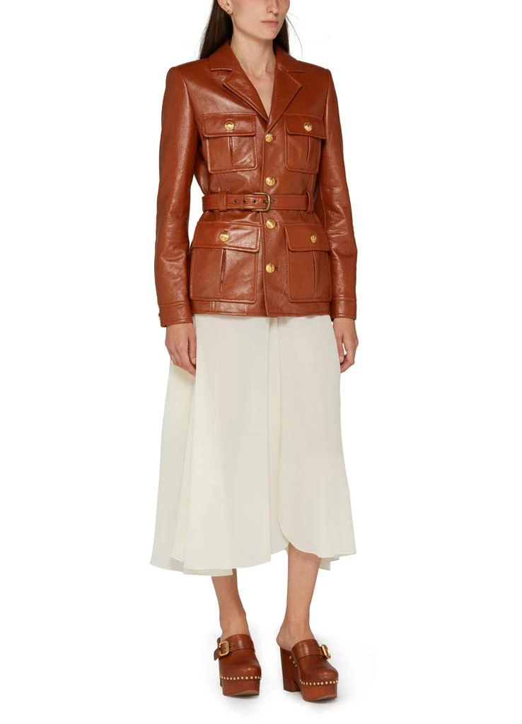 Chloé Leather workwear-style jacket 6