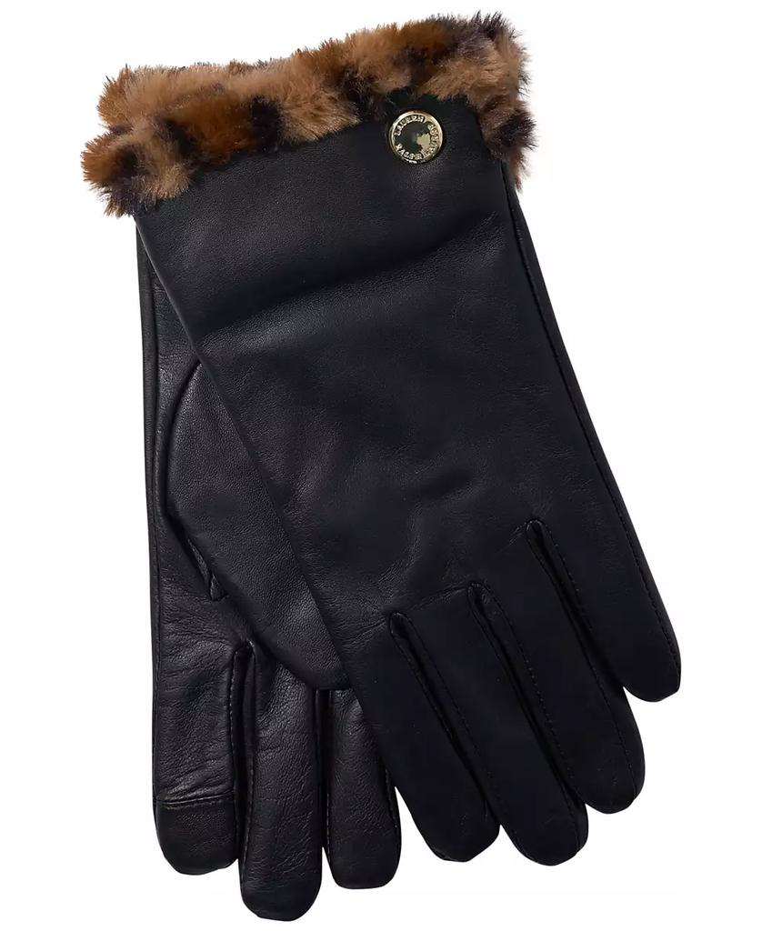 Ralph Lauren Women's Plush Lined Leather Gloves