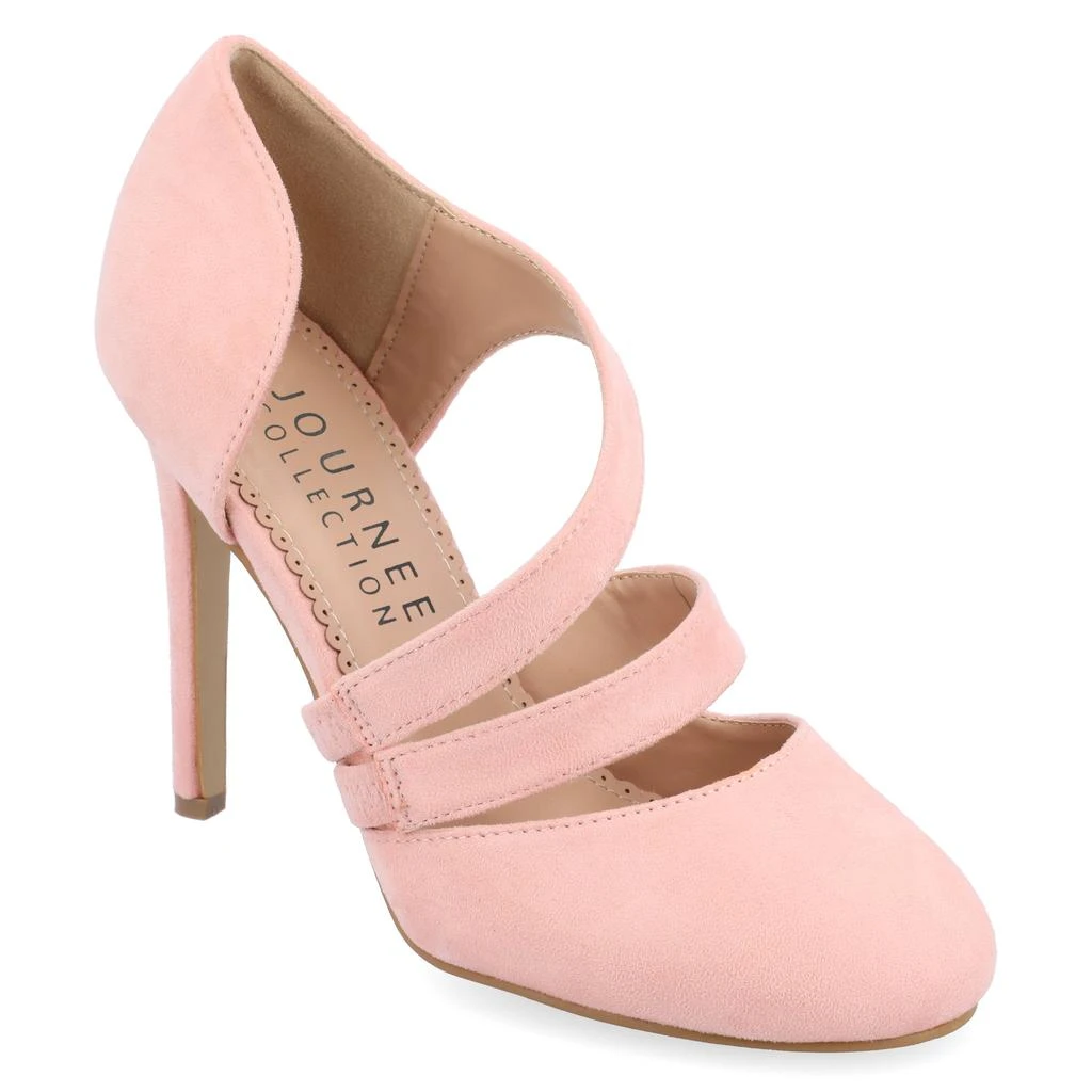 JOURNEE Collection Womens Zeera Round Toe High Stiletto Pumps 1