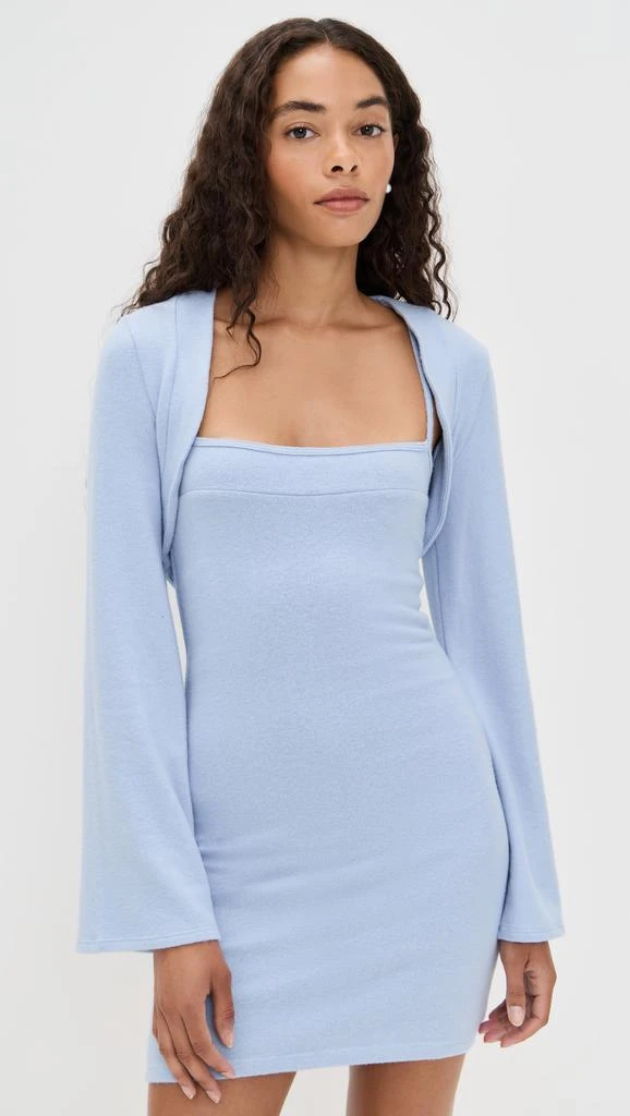 Reformation Chloe Knit Shrug Dress Set 6