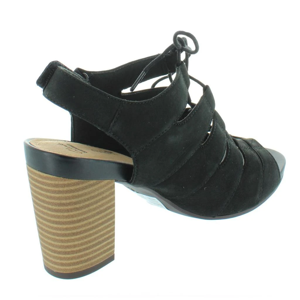 Clarks Banoy Waneta Womens Nubuck Caged Dress Sandals 2