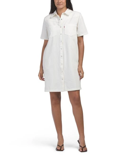 Levi
s Louisa Short Sleeve Denim Mini Dress