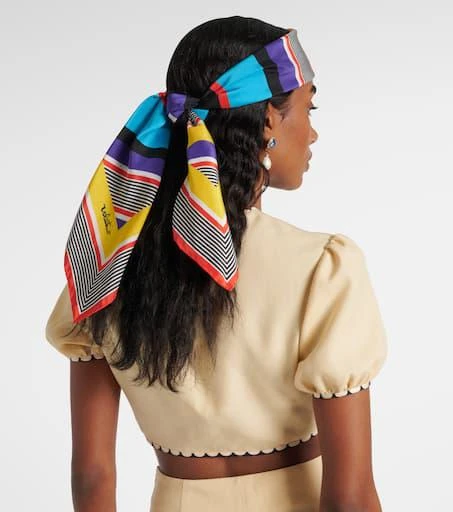 Valentino Escape printed silk headband 5
