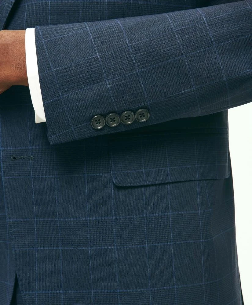 Brooks Brothers Brooks Brothers Explorer Collection Slim Fit Wool Checked Suit Jacket 5