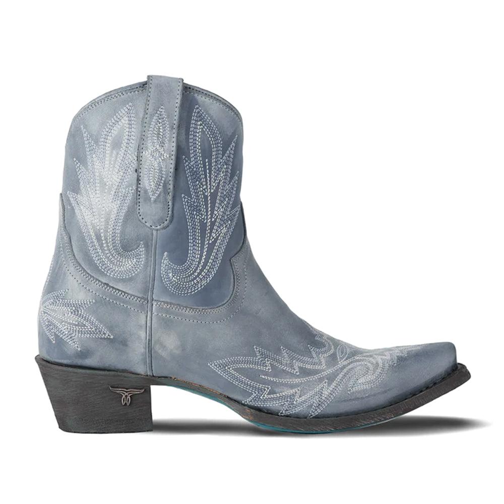 LANE Lexington Embroidered Snip Toe Pull On Cowboy Booties