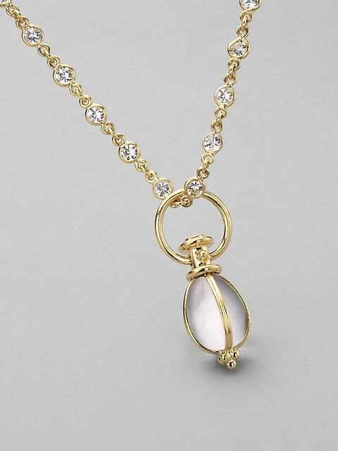 Temple St. Clair Florence86 Rock Crystal 
18K Yellow Gold Amulet 5