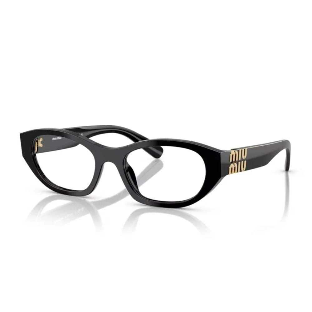 Miu Miu 0Mu 03Wv Oval Shape Black Acetate Optical Glasses 2