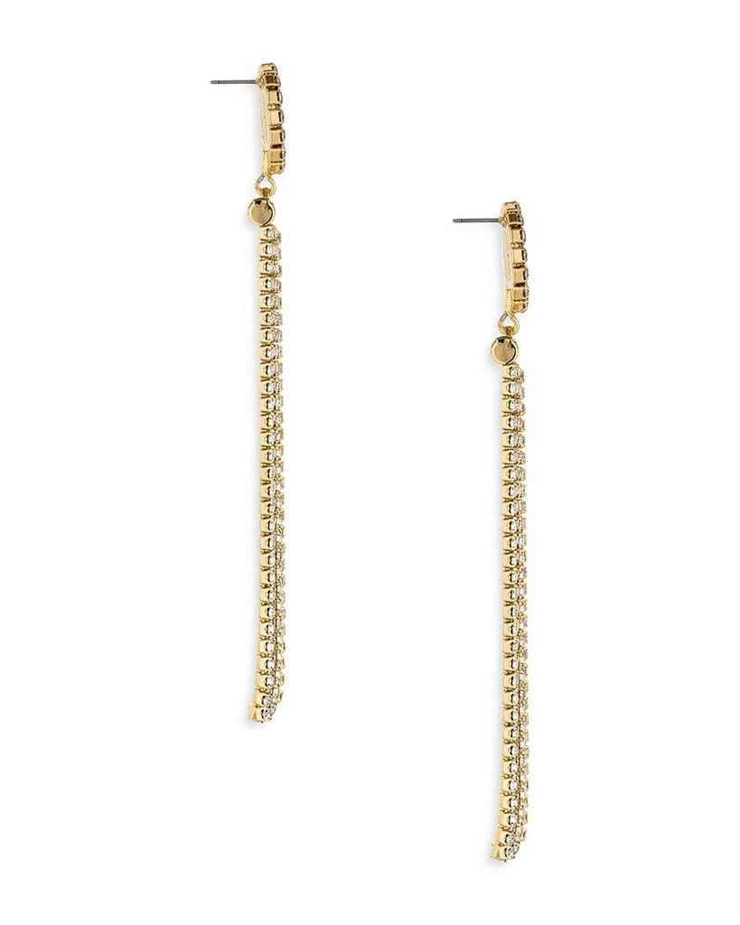 Ettika Jewelry All The Movement Fringe Drop Earrings in 18K Gold Plate 3