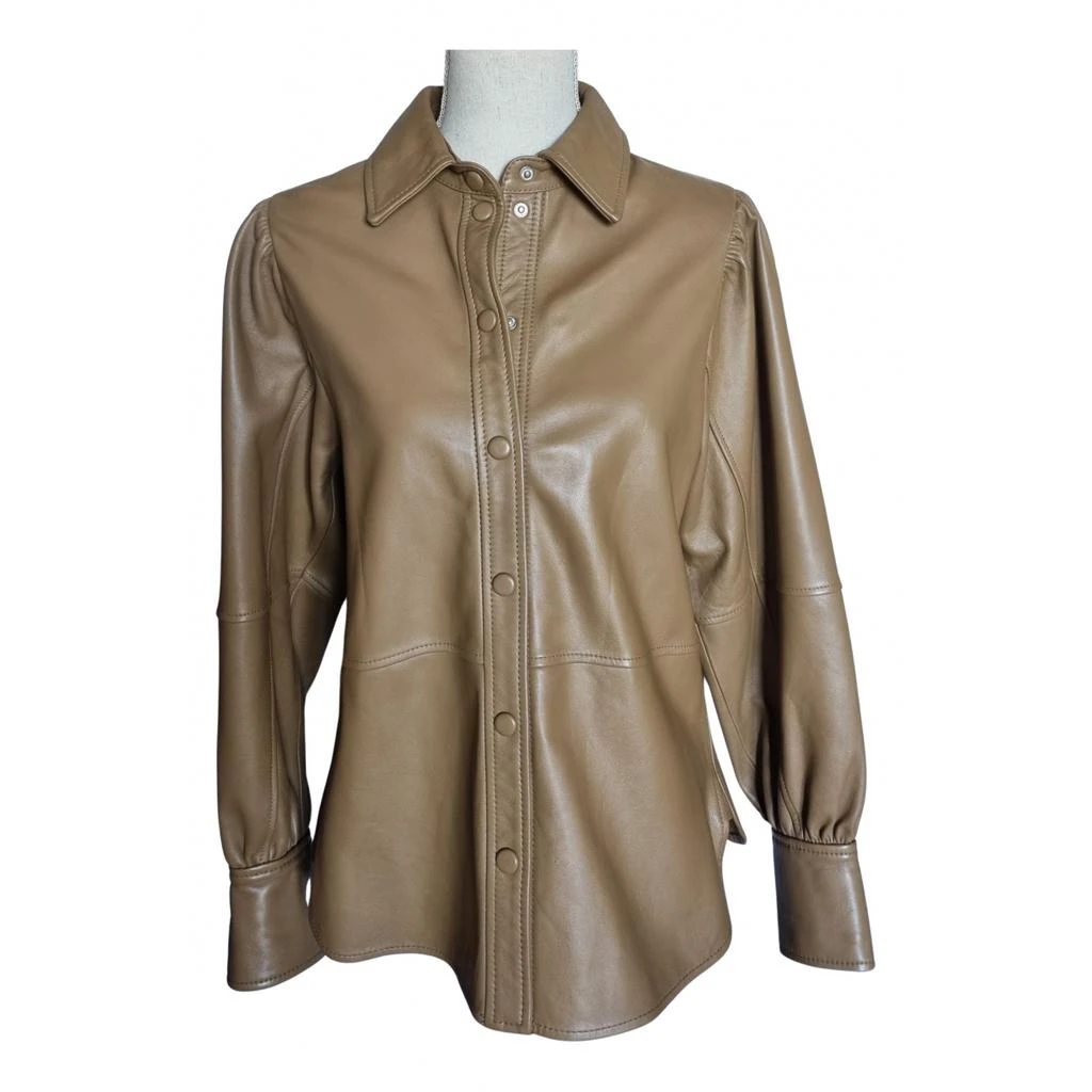 Ganni Ganni Fall Winter 2019 leather shirt 1