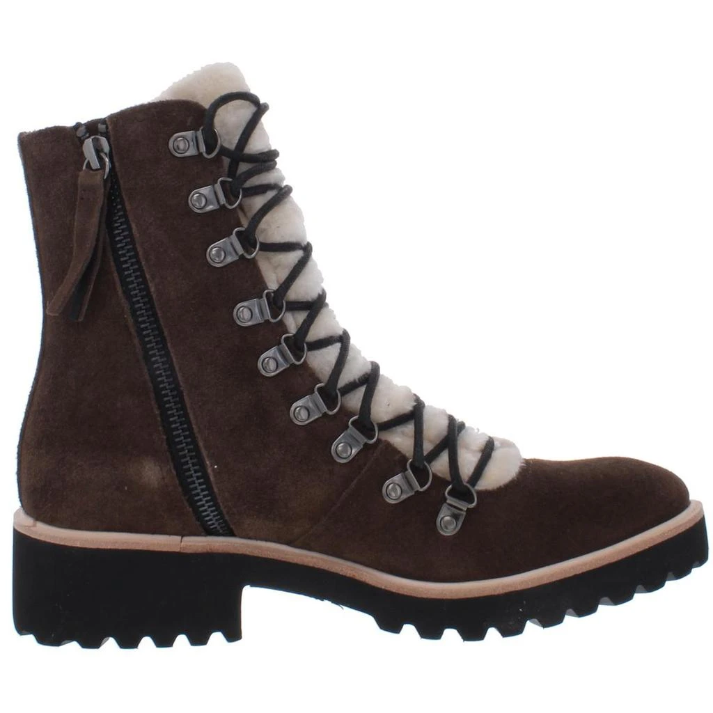 ALL BLACK Womens Suede Lace-Up Combat Boots 2