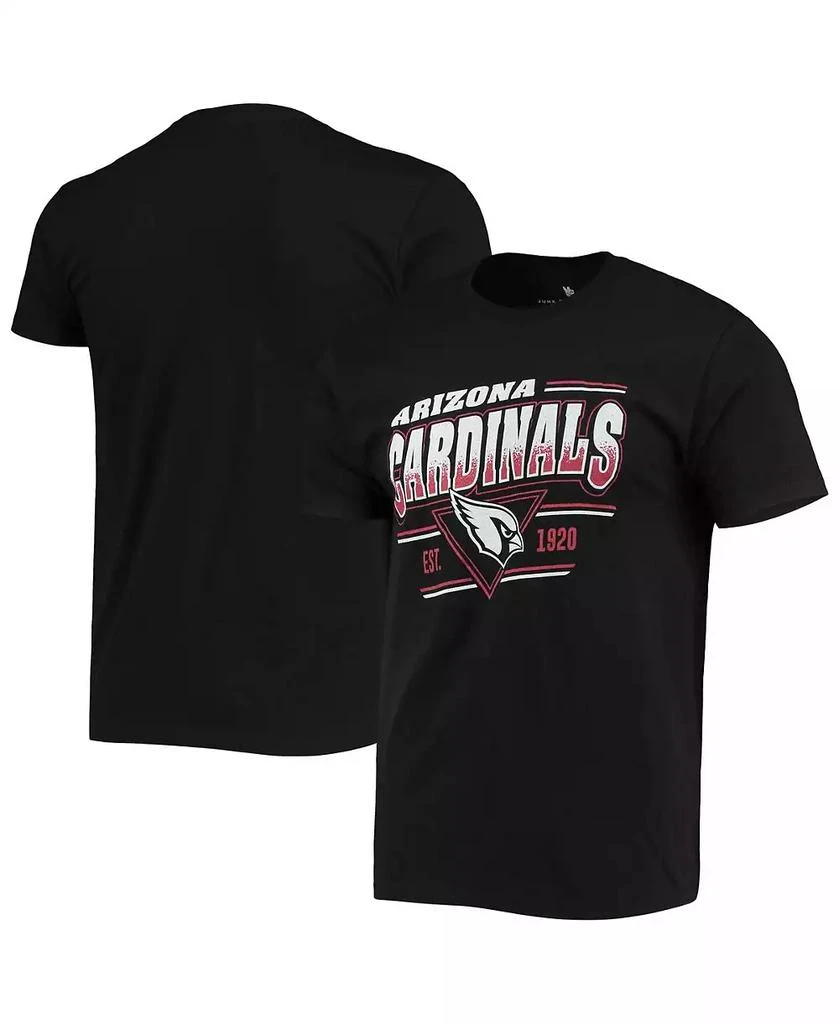 Junk Food Men's Black Arizona Cardinals Throwback T-shirt 2
