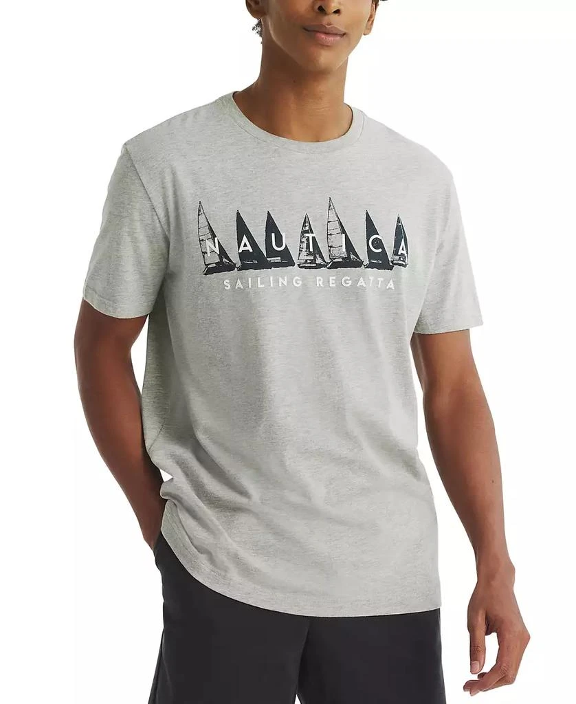 Nautica Men's Short Sleeve Crewneck Sailing Regatta Graphic T-Shirt 1