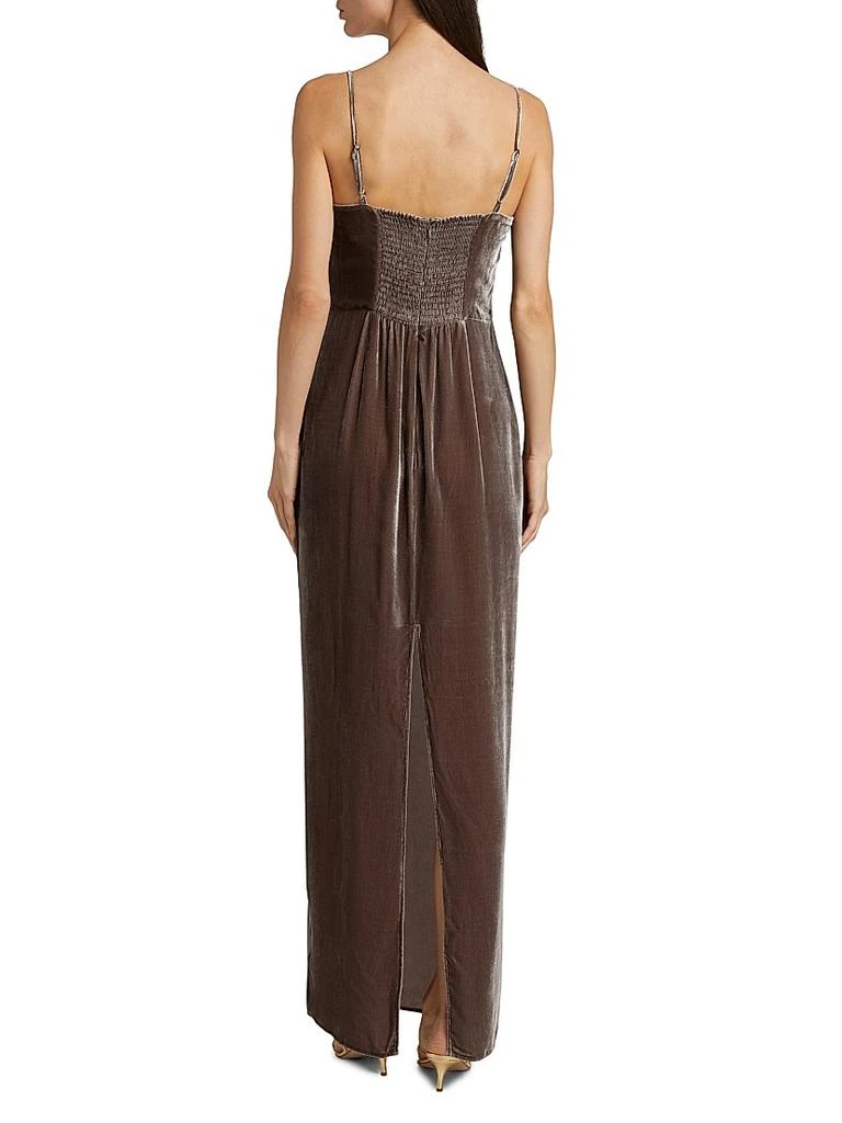 Reformation Frankie Velvet Maxi Slipdress 5
