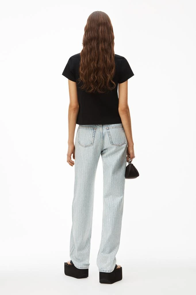 Alexander Wang PUFF LOGO SHRUNKEN TEE IN COTTON JERSEY 5