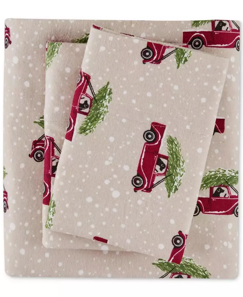 Woolrich Printed Cotton Flannel 3-Pc. Sheet Set, Twin