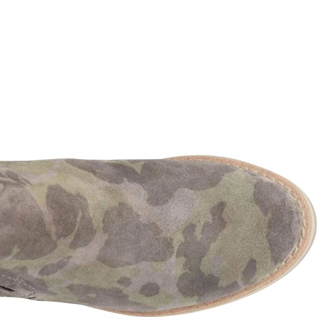 Söfft Women's Emeree Waterproof Wedge Bootie In Olive Camo 5