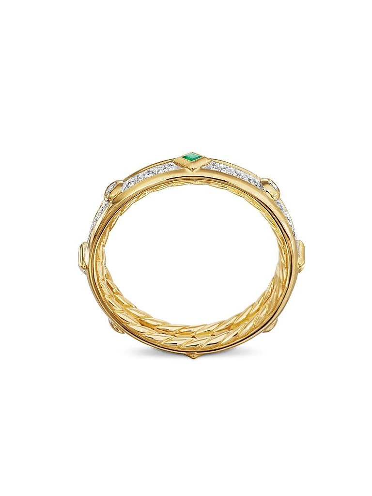 David Yurman Modern Renaissance Band Ring in 18K Yellow Gold 4