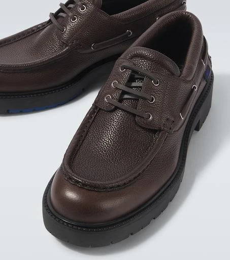 Burberry Leather boat shoes 3