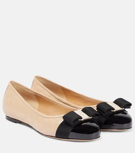 Salvatore Ferragamo Varina quilted leather ballet flats 1