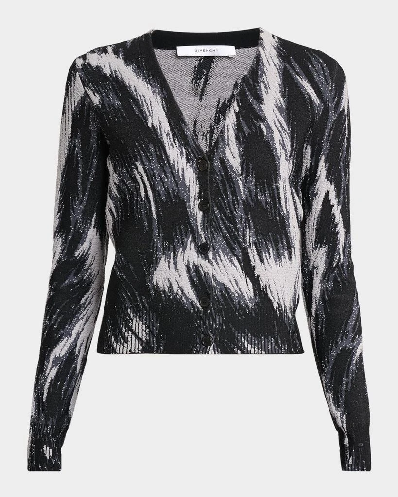 Givenchy V-Neck Cropped Cardigan 1