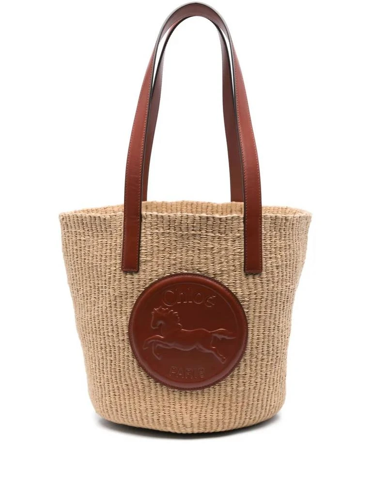 Chloé Chloe - Women's Large Horse Medal Basket Bag 1