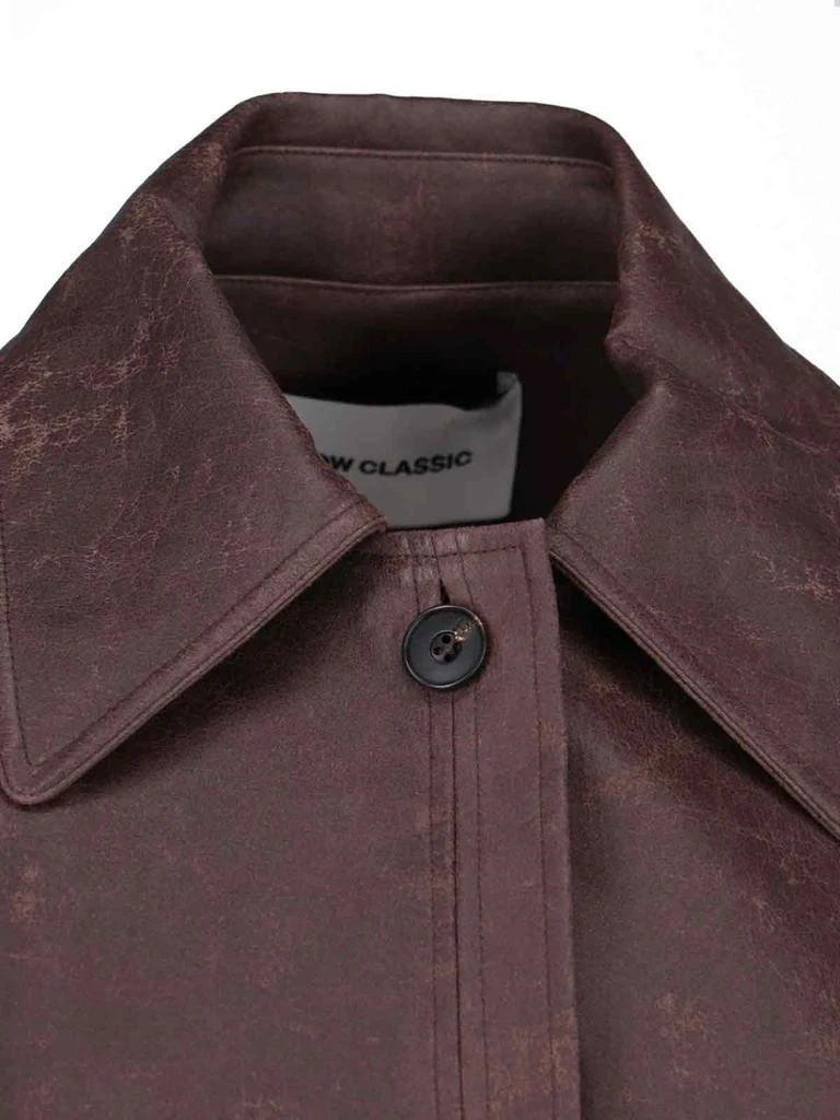 Low Classic Faux Leather Coat 3