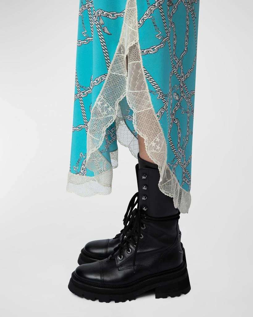 ZADIG & VOLTAIRE Ristyl Chain Silk Slip Dress 5