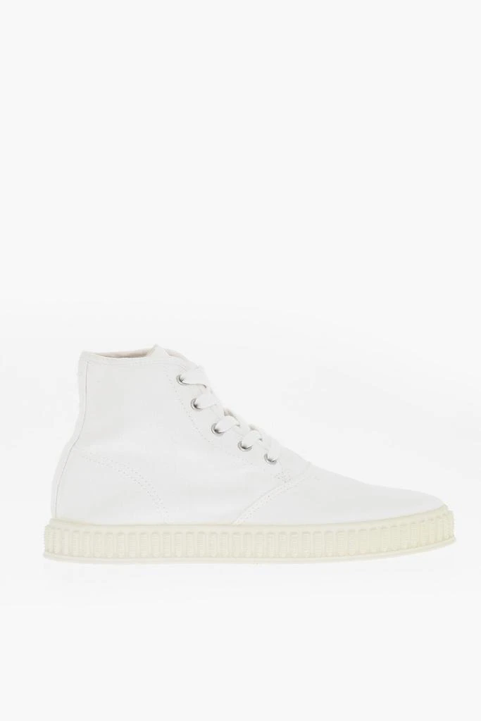 MAISON MARGIELA Maison Margiela MM22 Solid Color Cotton High-Top Sneakers 3