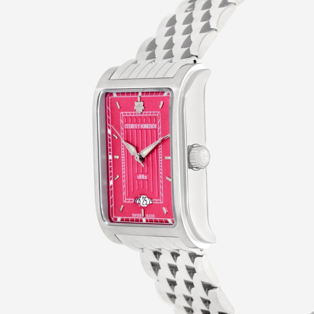 CUERVO Y SOBRINOS Cuervo Y Sobrinos Prominente Caramelo Stainless Steel 32 x 43mm Automatic Men's Watch 1015.1BX-B
