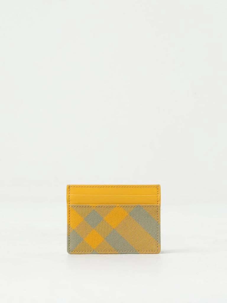 Burberry Burberry Sandon credit card holder in check fabric and leather 1