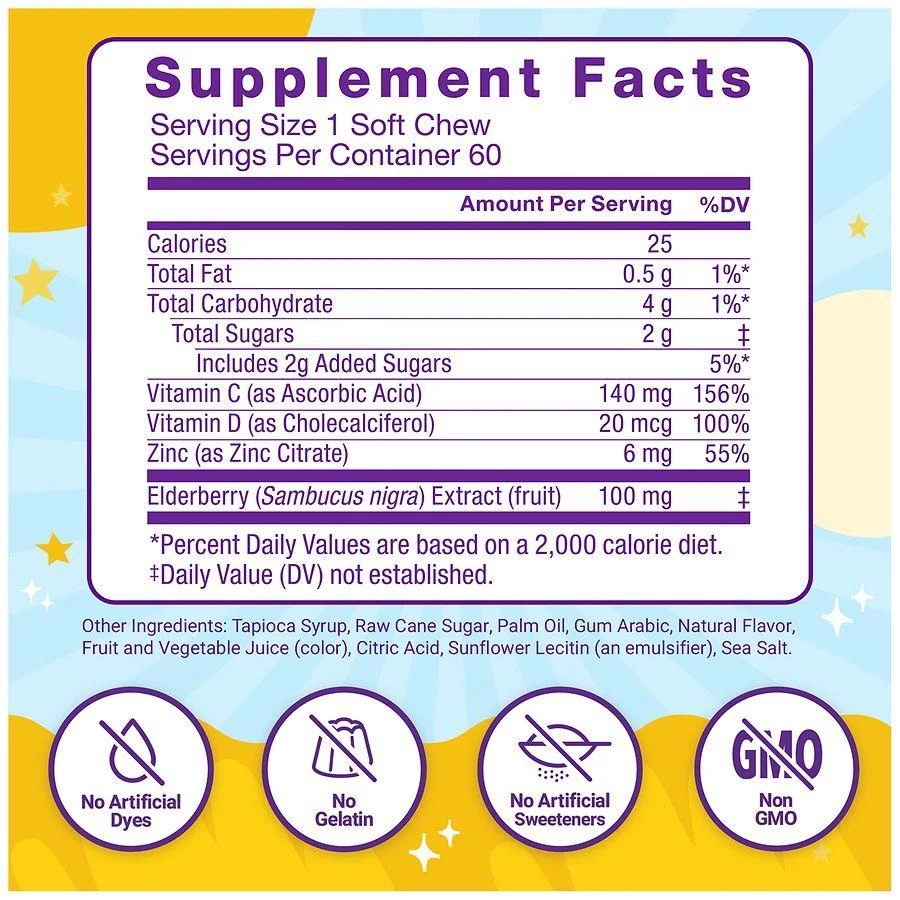 Force Factor Kids Super Chews Immunity Apple Berry Burst 5