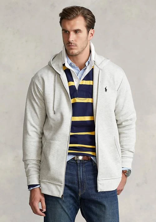 Ralph Lauren Ralph Lauren Big Tall Double Knit Full Zip Hoodie 1