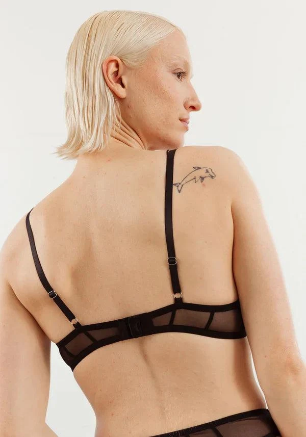 TRUEDAMES Sheer Balconette Bra 4