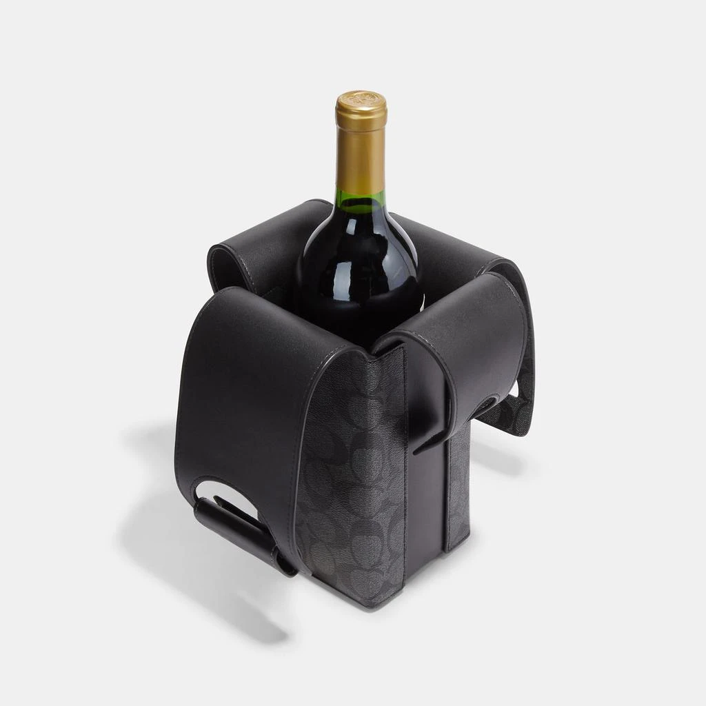 Coach Wine Carrier In Signature Canvas 2
