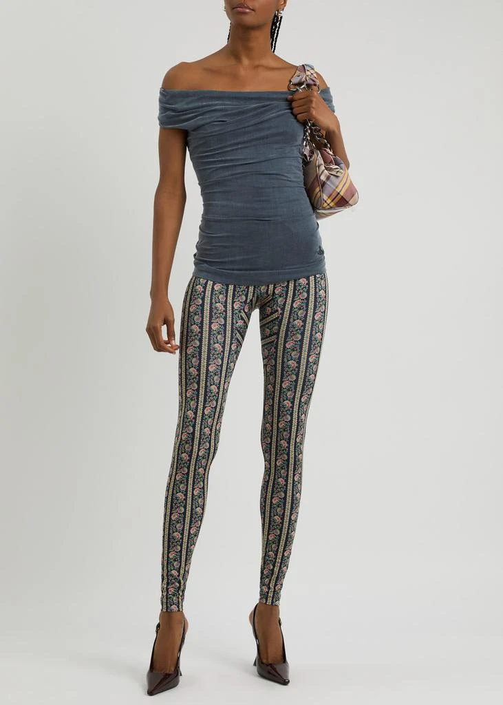Vivienne Westwood Ginnie gathered washed jersey top  4