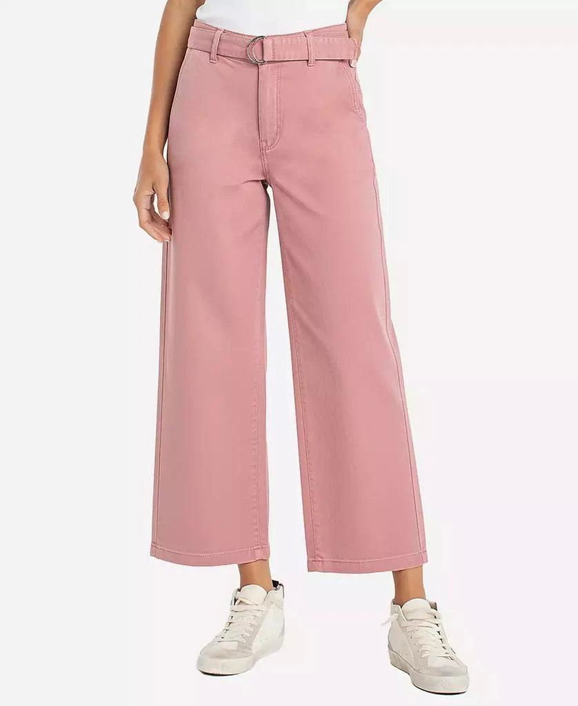 Liverpool Los Angeles Petite Wide-Leg Mid-Rise Pants