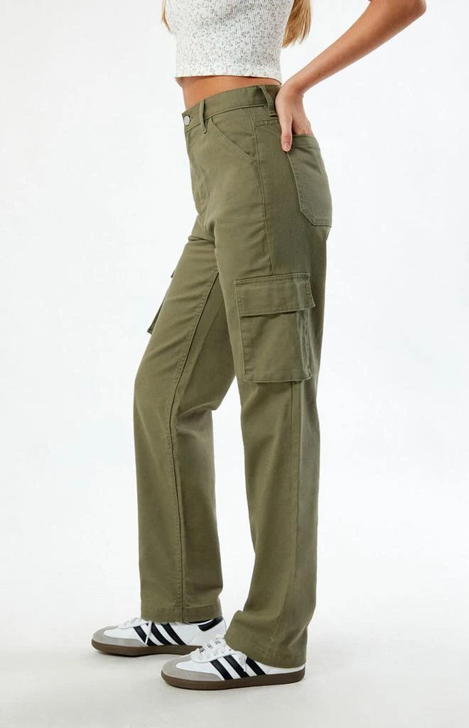 PacSun Seaweed Cargo Dad Pants 3