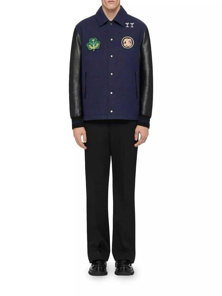 Givenchy Varsity Jacket in Wool and Leather 2