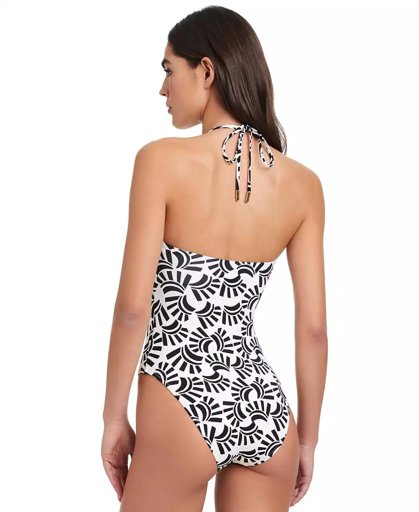 Red Carter Women's Gold-Tone-Chain One Piece Swimsuit