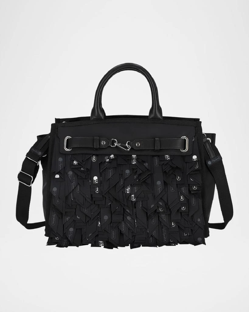 Libertine x LeSportSac Johnny Go Lightly Logo Fringe Top-Handle Bag 1