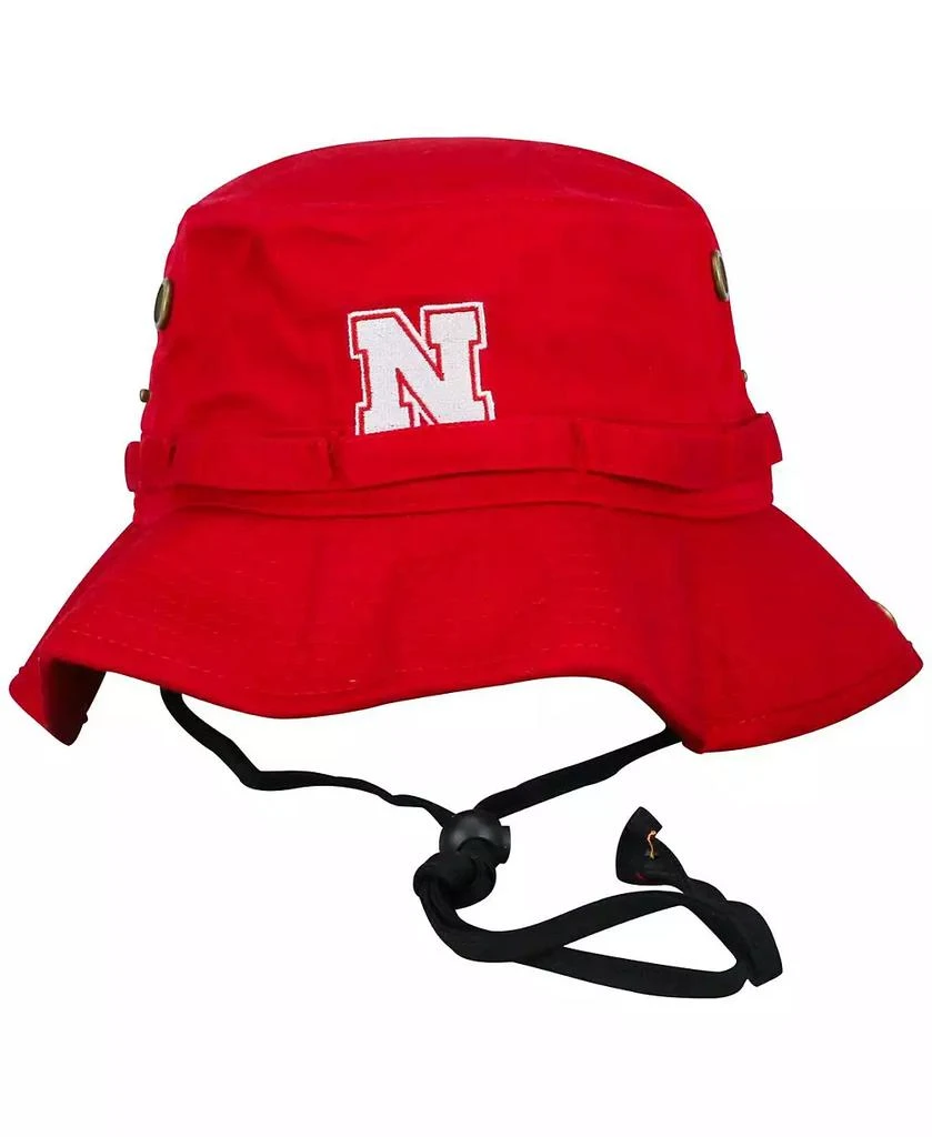 Top of the World Men's Red Nebraska Huskers Angler Washed Bucket Hat 1