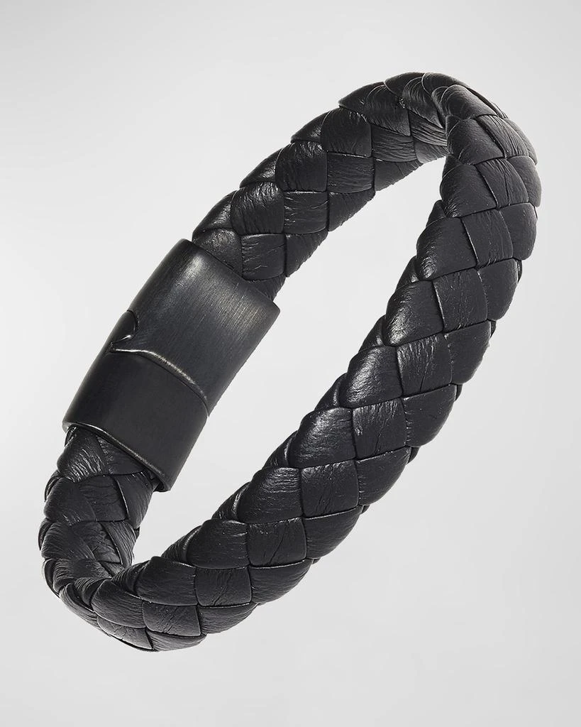 LINK UP Men's Braided Leather Bracelet 1